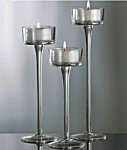 Stemmed Glass Tealight Candle Holders