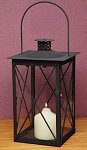 Glass and Metal Candle Lantern