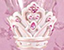 Princess Tiara Toasting Flutes - detail