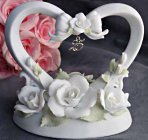 Porcelain Heart 25th Anniversary Caketop
