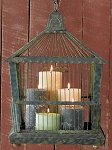 Decorative Birdcage used as a Candle Holder