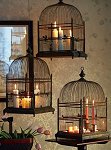 Decorative Birdcages used as Candle Holders for home decor