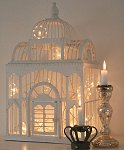 Decorative Birdcage with string of lights
