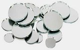 Craft Mirrors - Round - Mix of 1/2", 3/4" and 1" diameter