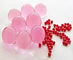 Water Beads before and after absorbing water
