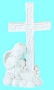 Cross with Praying girl angel
