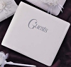 guestbook, leatherette