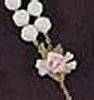 Porcelain Rosary - flower detail
