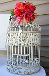 Decorative Metal Bird Cages with hummingbird and leaf design