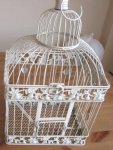 Decorative Metal Bird Cages with pear and leaf design