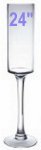 Stemmed Glass Candle Holders 24" tall x 5" opening