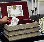 Stacked Books Card Holderr