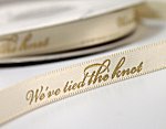We've Tied The Knot - imprinted ribbon