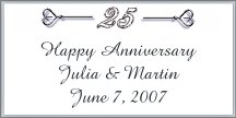 Anniversary Favor Tags