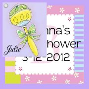 Personalized Baby Block Favor Tag