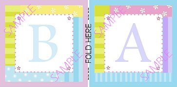 Sample - how to create a folded favor tag