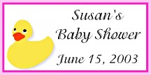 Baby Shower Favor tags