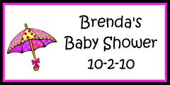 Baby Shower Favor Tag