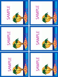Beach Scene Favors Tags