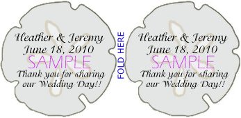 Sample - how to create a folded favor tag