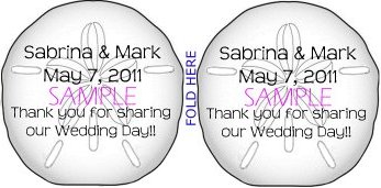 Sample - how to create a folded favor tag