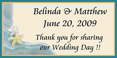 Personalized Beach Favor Tags
