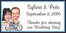 Motorcycle Wedding Favor Tags