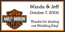 Harley Davidson Favor Tag