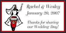 Biker Wedding Favor Tag