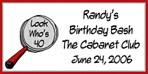 Birthday Favor Tag 50