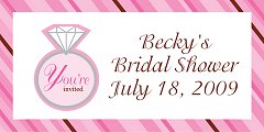 Bridal Shower Favor Tag 