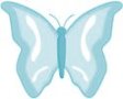 Aqua Butterfly Tag