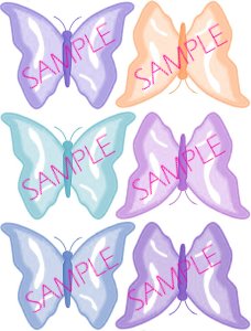 Butterfly Favor Tags - Mix #1