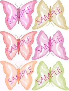 Butterfly Favor Tags - Mix #2