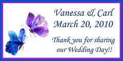 Butterfly personalized favor tag