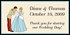 Cinderella Wedding Favor Tag 