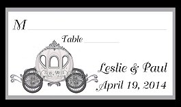 Cinderella Wedding Placecard