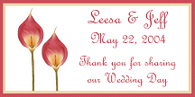 Calla Lily Favor Tag #15