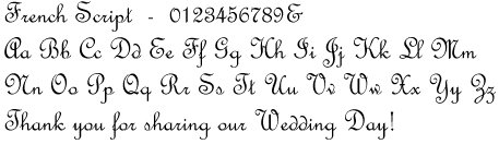 FRENCH SCRIPT