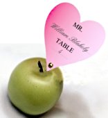 Mini Apple Candles placecard holders