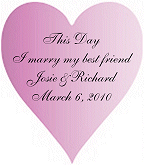 Personalized Heart Tag sample