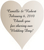 Personalized Heart Tag sample