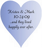Personalized Heart Tag sample