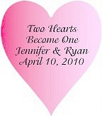 Personalized Heart Tag sample