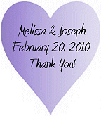Personalized Heart Tag sample