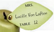 Large Leaf Tag on Apple Candle