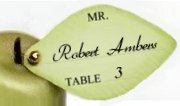 Mini Leaf Tag on Mini Apple Candle
