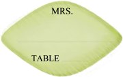 Mini Leaf Tag sample - as a place card