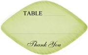 Mini Leaf Tag sample - as a place card