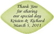 Personalized Leaf Tag sample